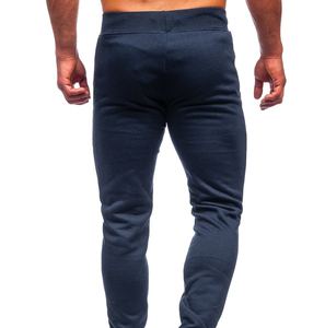 Jogging slim bleu marine pour homme - Pantalon de survêtement athlétique haut de gamme avec cordon de serrage - Vêtements de sport durables pour la gym et le streetwear - Product Image 2