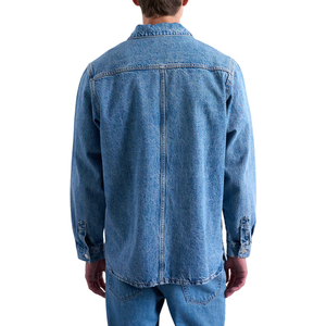 เสื้อเชิ้ตผู้ชายผ้าเดนิม สวมใส่สบาย ระบายอากาศได้ดี ไม่หดตัว ขายส่ง ปรับแต่งได้ ผ้าฝ้าย - Product Image 4