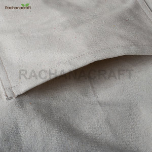 Sac fourre-tout blanc uni pour femmes, peut être utilisé pour les événements promotionnels, Logo personnalisé accepté, sac en chanvre Durable, vente en gros - Product Image 3