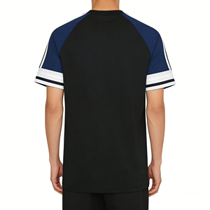 Custom Baseball <b>T</b>-<b>Shirt</b> <b>White</b> for Color Blocked Short Sleeve <b>V</b>-<b>neck</b> Unisex Breathable 100% Polyester Sports Uniform 220g - Product Image 4