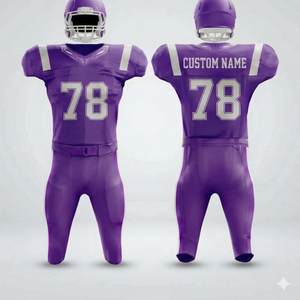 Uniforme de football américain personnalisé en gros, matière Spandex/Polyester, manches courtes, logo personnalisé, service OEM - Product Image 6