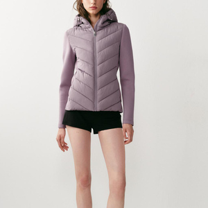 Veste matelassée pour femme, dernier design, col montant, manches longues, fermeture éclair intégrale, épaisse, imperméable, en polyester - Product Image 3