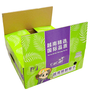 High <b>Quality</b> Ventilated Design Self Erecting Cardboard Box for <b>Sweet</b> Potato Export Durable Recycled Material Offset Printing - Product Image 2