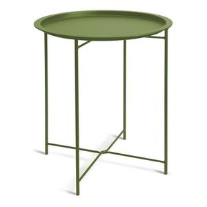 Mesa Auxiliar Moderna y Elegante de Metal con Bandeja Elevable para Té y Café, Ideal para Sala de Estar, Oficina, Exteriores, Mesa Auxiliar para Sofá - Product Image 2