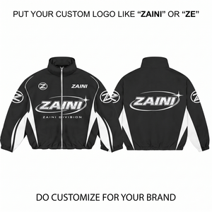Premium 120 GSM Polyester Windbreaker <b>Jacket</b> Breathable <b>Waterproof</b> Windproof Lightweight Black <b>White</b> Panel Shell Custom Men's - Product Image 1