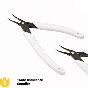 Professional Bent Chain Nose Pliers Stainless Steel 5 Inch Soft Grip Handle Jewelry Tool for Beading <b>Wire</b> Wrapping <b>Craft</b> - Product Image 5