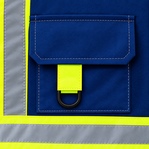 Chaleco de Seguridad Reflectante de Alta Visibilidad Iron Mark, Ropa de Trabajo Unisex con Bolsillos, Impresión de Logotipo, Tela de Algodón Transpirable, Certificado CE - Product Image 4