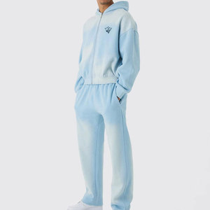 Casual Sunfaded Tracksuit For Men Soft Fabric Modern Athletic Design Suitable For Travel And Daily Wear - Product Image 1