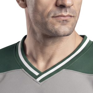 Men's Mesh Ice Hockey Jersey OEM High-Quality Mesh Ice Hockey Jersey Men's Ice Hockey Jersey Full Sleeve - Product Image 4