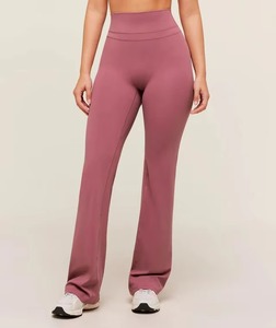 Custom Brand Women Bootcut <b>Flare</b> Pants Moisture Wicking Yoga Trousers High Waisted Activewear <b>Leggings</b> Bulk - Product Image 1