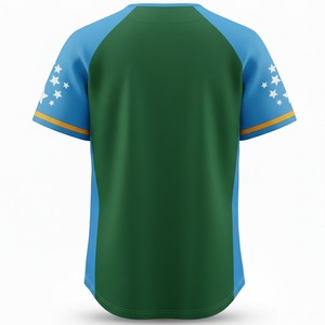 Ensembles de maillots de baseball et de softball respirants personnalisés pour hommes avec logo et impression numérique, manches courtes, vente en gros - Product Image 2