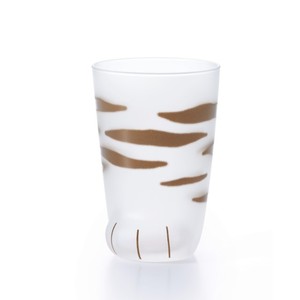 Verre coconeco, fabriqué au Japon, tasse à boisson en verre avec figurine de patte de chat mignonne, chat parent, chat mère, chaton, empreinte de patte mignonne - Product Image 4
