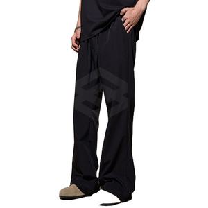Custom Made <b>High</b> Quality Men Flare <b>Trouser</b> <b>Elastic</b> <b>Waist</b> Casual Breathable Cotton New Arrival Made in Pakistan - Product Image 3
