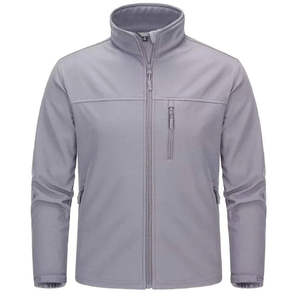 Veste polaire légère personnalisée pour homme, coupe-vent, softshell, imperméable, en toile, pour la randonnée hivernale, le travail en extérieur - Product Image 2