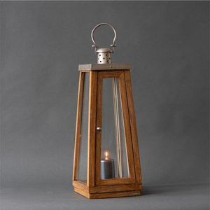 Farol de madera hecho a mano, estilo rústico, decorativo para el hogar, restaurantes, hoteles y eventos. - Product Image 4