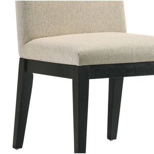 Juego de 2 Sillas de Comedor Froja en Tela Beige y Acabado Negro - Product Image 5