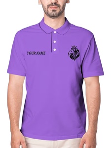 เสื้อถักคอตตอนสำหรับผู้ชายผ้าโพลีเอสเตอร์/ ผ้าฝ้ายระบายอากาศได้ดีสีทึบแฟชั่นลำลอง - Product Image 3