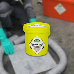 ชุดอุปกรณ์ดูดซับสารเคมีรั่วไหลอเนกประสงค์ ขนาด 15 ลิตร พร้อมแผ่นดูดซับ ถุงดูดซับ และอุปกรณ์ป้องกันส่วนบุคคล สำหรับการตอบสนองเหตุฉุกเฉินในอุตสาหกรรม - Product Image 3