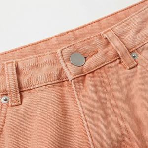 กางเกงยีนส์ขาสั้นพิมพ์ลายวินเทจพรีเมียมสั่งทำขายส่งสำหรับผู้ชาย สไตล์ลำลองแนวสตรีทแฟชั่น คุณภาพสูง - Product Image 4