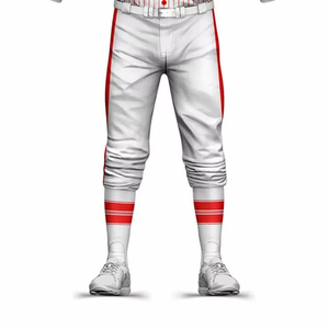 Ensemble d'uniformes de baseball personnalisables de haute qualité, courts, 100 % polyester, respirants, antibactériens, avec noms/logos d'équipe personnalisés, vente en gros - Product Image 2