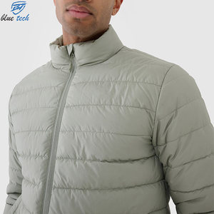 Custom Logo Men's Puffer <b>Jacket</b> Quilted Winter Coat Stand Collar Warm Insulated Outdoor Hooded Windproof Streetwear Wholesale - Product Image 5