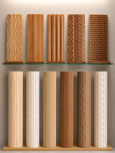 Panneaux de tambour flexibles en bois massif durable pour meubles, portes d'armoires, revêtements muraux, design d'intérieur, panneaux décoratifs en bois 3D - Product Image 3