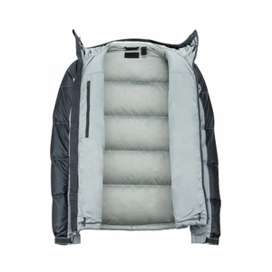 Veste de ski matelassée pour homme, imperméable, 100% laine, fermeture éclair, écologique, coupe-vent, respirante, à capuche, pour l'extérieur, logo personnalisé OEM - Product Image 2