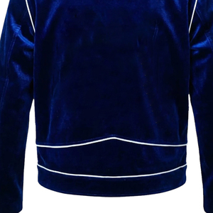 Fashion <b>Men's</b> Winter <b>Velvet</b> Stand Collar Front Logo High Street Style Customized Color Casual <b>Jackets</b> - Product Image 5