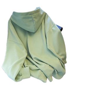 Sweat-shirt à capuche oversize en molleton 100% coton pour homme, personnalisé en gros, épaules tombantes, broderie en relief, uni, hiver - Product Image 3