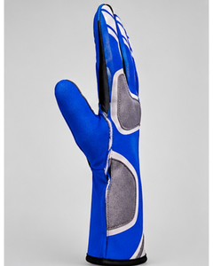 Guantes de Carreras de Dedo Completo Azules de Poliéster y Algodón Impermeables Ligeros Antideslizantes con Cierre de Gancho y Bucle Unisex para Invierno y Exteriores con Paneles - Product Image 1
