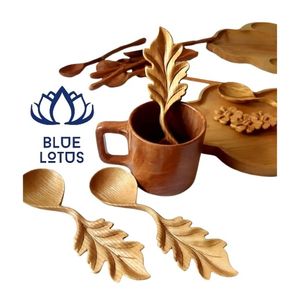 Cucharas de Madera de Acacia Sostenible en Oferta, Cucharas Pequeñas de 5.8 Pulgadas para Miel, Mermelada y Condimentos, Solo Lavar a Mano, Utensilios de Cocina - Product Image 1