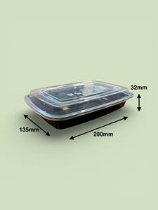 Conteneur alimentaire rectangulaire jetable en PP de qualité alimentaire, écologique, compatible micro-ondes, compostable, norme américaine, pour la préparation des repas - Product Image 5