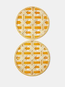 Salvamanteles Decorativo de Palma Iraca de Lujo Hecho a Mano, Tapete Tejido de Calidad Premium, Suministro de Decoración de Mesa Sostenible - Product Image 1