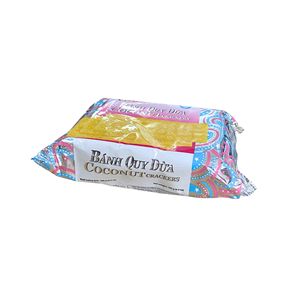 Delicious Coconut Crackers 160g Crunchy Rectangle <b>Biscuits</b> Baked Snack Factory Direct ODM - Product Image 5