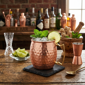 2025 Logo personnalisable Moscou Mule Style tasse en céramique cuivre pur couvercle étanche vente chaude gobelet en acier inoxydable sous vide - Product Image 4