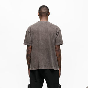 Camiseta de Alta Calidad, Transpirable, 100% Algodón, Lavado Ácido, Estilo Retro, Holgada, Vintage - Product Image 3