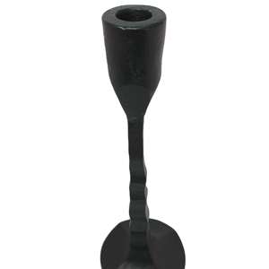 Porte-bougie en métal style antique, support de bougie rustique argenté pour table, au meilleur prix - Product Image 1