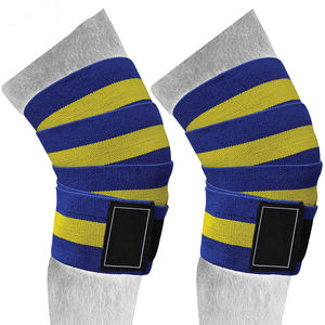 Bandes de soutien élastiques pour genoux, idéales pour la musculation, les squats, la force athlétique – Protection articulaire robuste – Vente en gros (paire) - Product Image 1