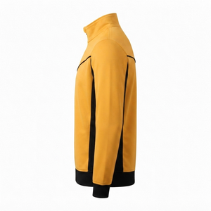 เสื้อแจ็คเก็ตวาร์ซิตี้สีเหลืองดำสำหรับผู้ชาย ยี่ห้อ Dawnray แบบซิปเต็มตัว คอตั้ง สไตล์สปอร์ต กันลม น้ำหนักเบา เหมาะสำหรับฤดูใบไม้ร่วง - Product Image 4