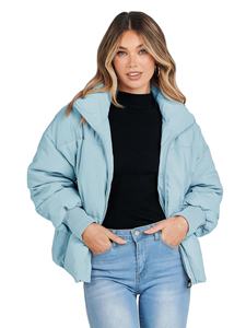 Nouvelle collection de vestes bouffantes respirantes avec logo personnalisé Manteau pour femmes avec design réversible grande taille - Product Image 6
