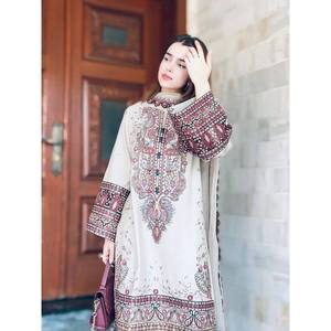 Conjunto de Salwar Kameez de Algodón para Fiesta, Talla XL, con Lentejuelas y Bordados, Aspecto Elegante - Product Image 2