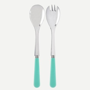 Ensemble de cuillères à salade en acier inoxydable de qualité supérieure pour une présentation de table de luxe avec poignée ergonomique et finition polie miroir - Product Image 2