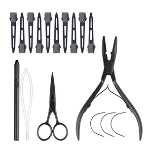 High Quality Stainless Steel Hair Extension Kit Professional Hair Extension Tool Set Surgical Grade Powder Coating Customized - Product Image 1