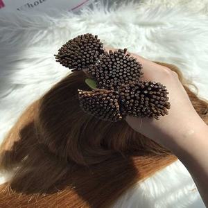 Venta al por mayor Extensiones de cabello Remy doble dibujado Vietnamita Raw HD Lace Itip Frontal con Rubio Piano Resalte Marrón - Product Image 4