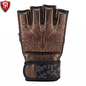 Guantes de Entrenamiento de Piel Sintética con Cierre de Gancho y Bucle, Unisex, para Artes Marciales, Boxeo, MMA, 14 Años o Más, Diseño de Logotipo Personalizado - Product Image 2
