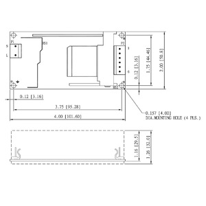 Alimentation électrique à découpage à châssis ouvert médicale 100W FPM101 12V 8.41A UL60601-1 Classe BF Entrée 90-264V FranMar - Product Image 2