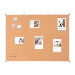 Pannello in Sughero da Parete 122x91 cm, Grande Bacheca per Scuola, Casa o Ufficio - Product Image 1
