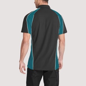 Nouveaux polos personnalisés en coton pour hommes, avec logo, design patchwork, style décontracté, fabrication OEM, haute qualité. - Product Image 3