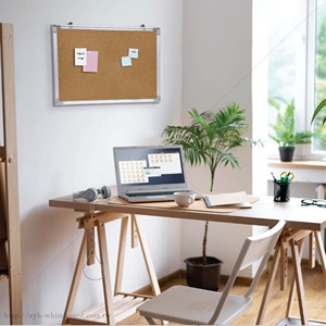 S.Y.H. Wall Mounted Cork Notice <b>Board</b> Aluminum Edge for <b>Messages</b> and Reminders - Product Image 5