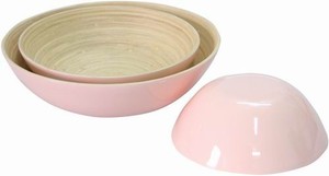 Cuenco de bambú Vietnam hecho a mano laca natural cuenco para servir ligero duradero regalo listo para ensalada fideos o frutas - Product Image 3